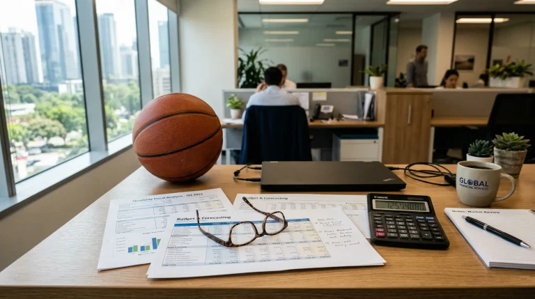 Pantalla de ordenador mostrando una página de registro en una casa de apuestas con un partido de baloncesto de fondo